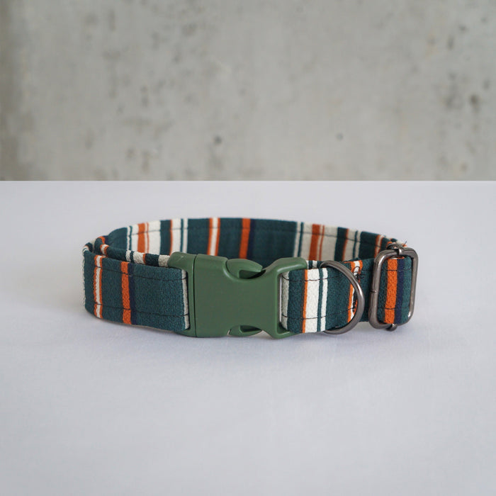 Forest Stripe Dog Collar