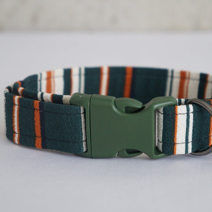 Forest Stripe Dog Collar