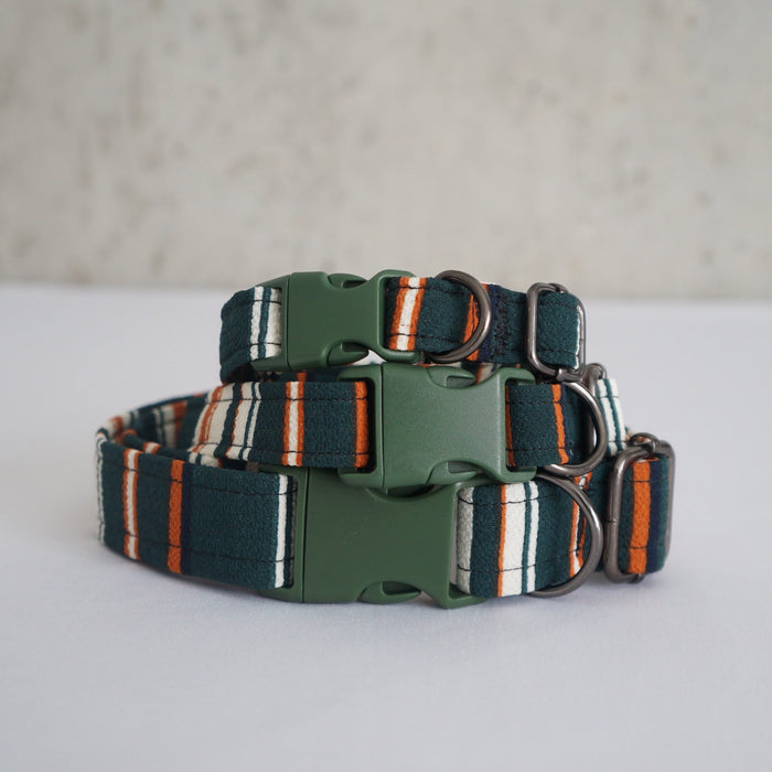 Forest Stripe Dog Collar