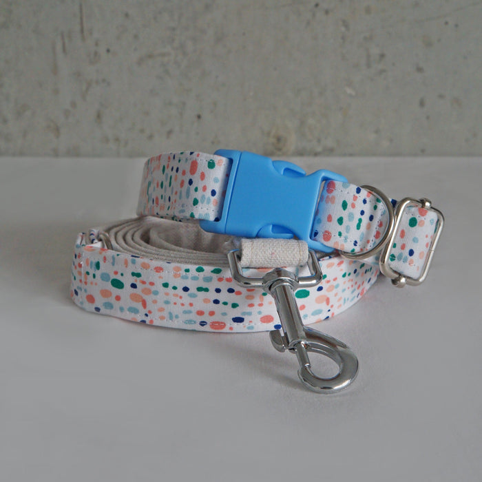 Blue Spring Canvas Leash