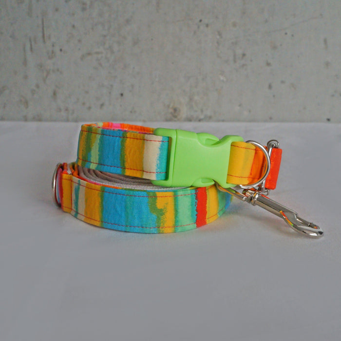 Neon Summer Canvas Leash