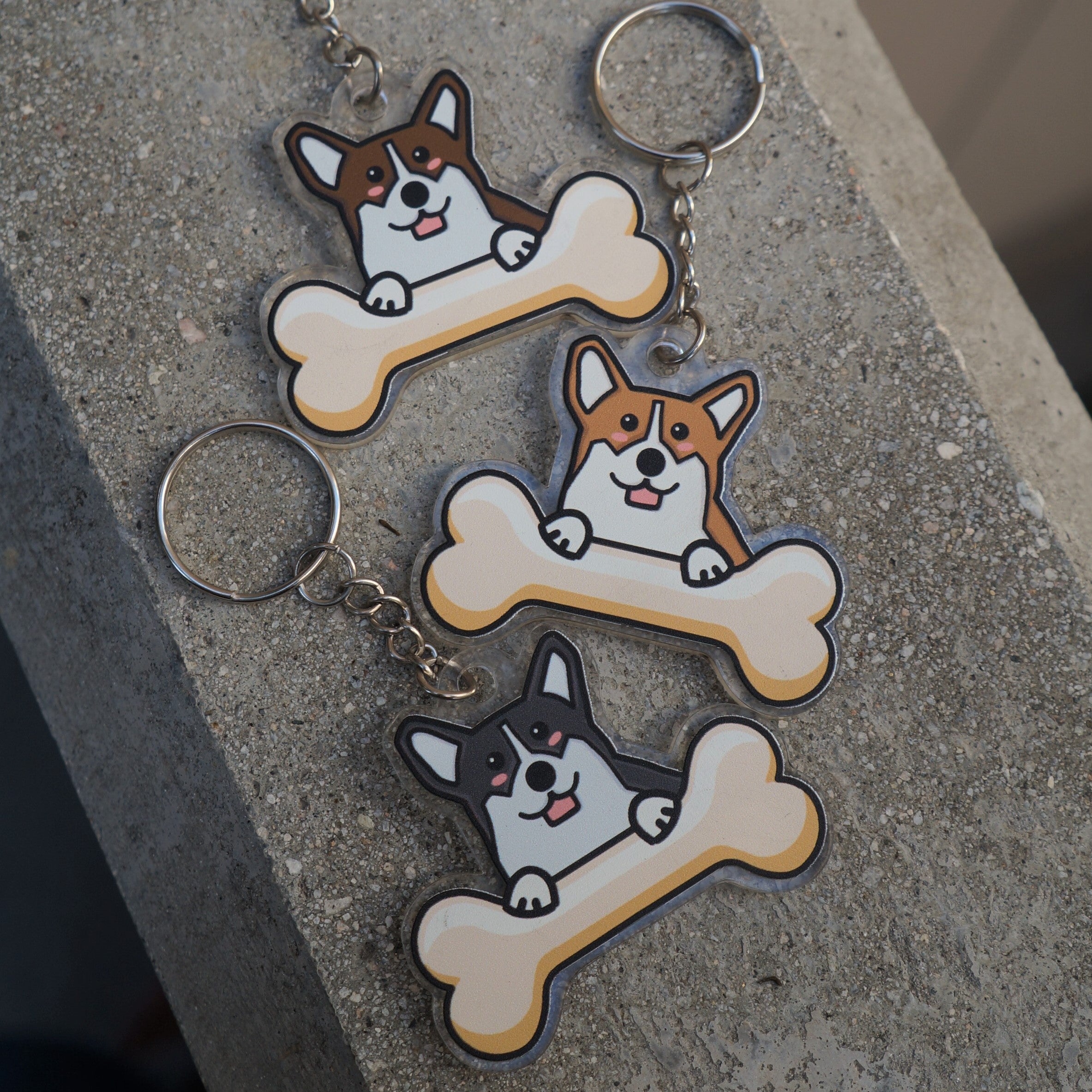 Corgi keychain on sale