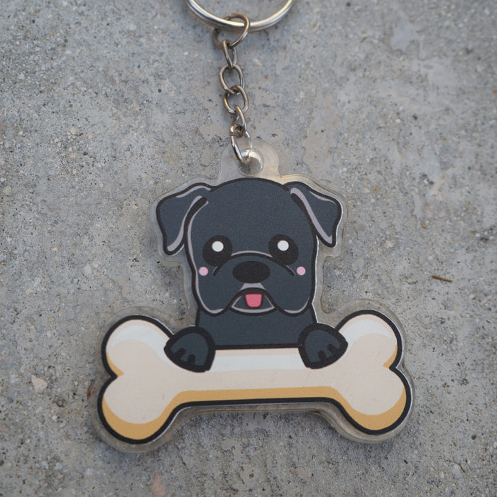 American Bulldog Keychain