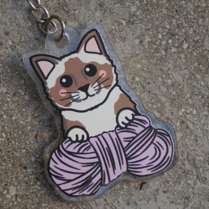 Ragdoll Kitty Keychain