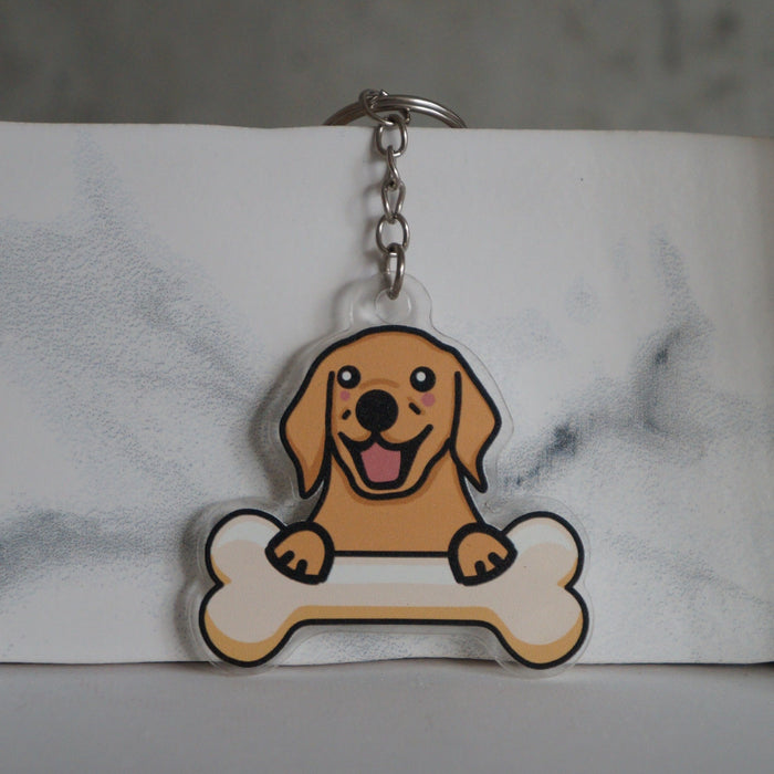 Golden Retriever Keychain