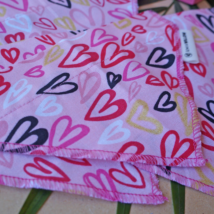 Heart Love Pet Bandanas