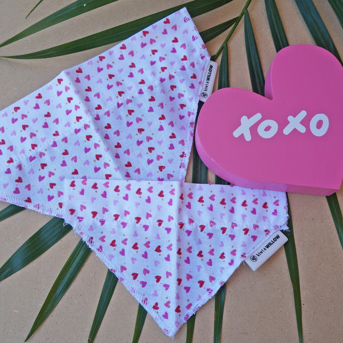 Mini Hearts Pet Bandanas