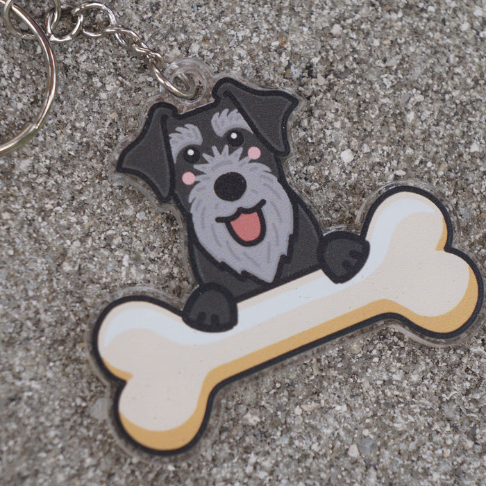 Schnauzer Keychain