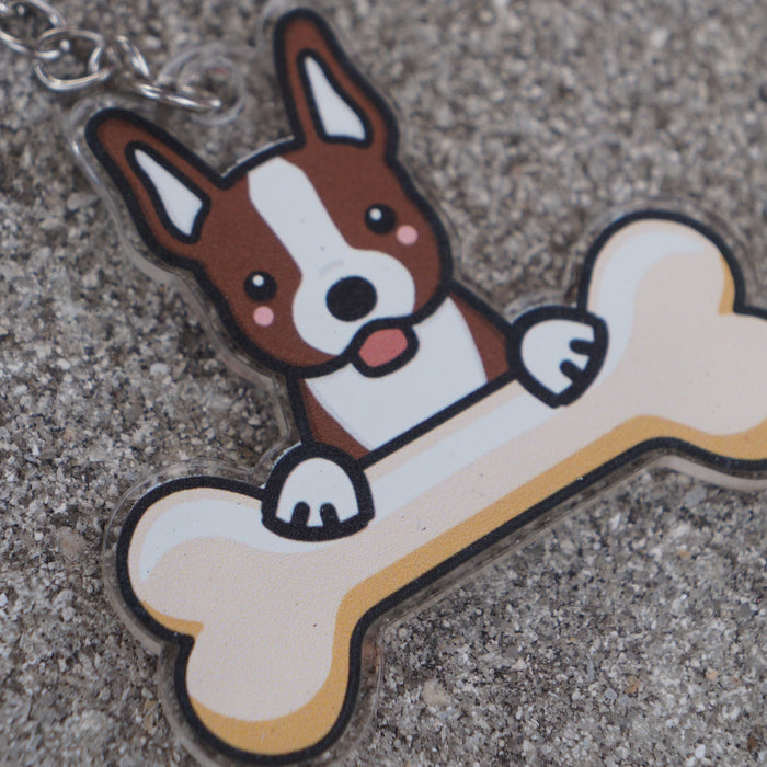 Boston Terrier Keychain